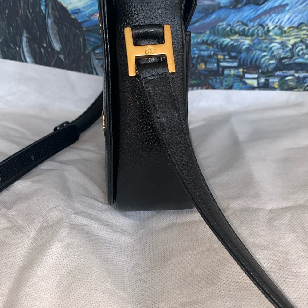 MCM Vintage Black Crossbody Bag with Gold Accents - Picture 5 of 8